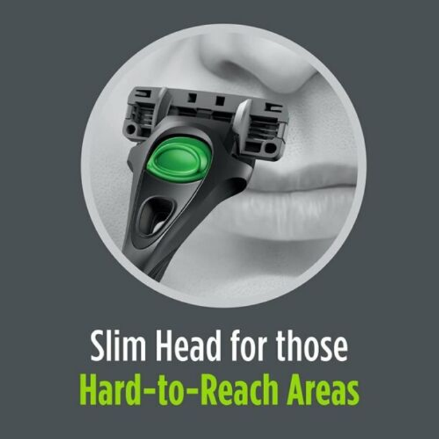 Бритва чоловіча Schick Hydro Skin Comfort Slim Head Sensitive (1 станок + 4 картриджі) - зображення 2