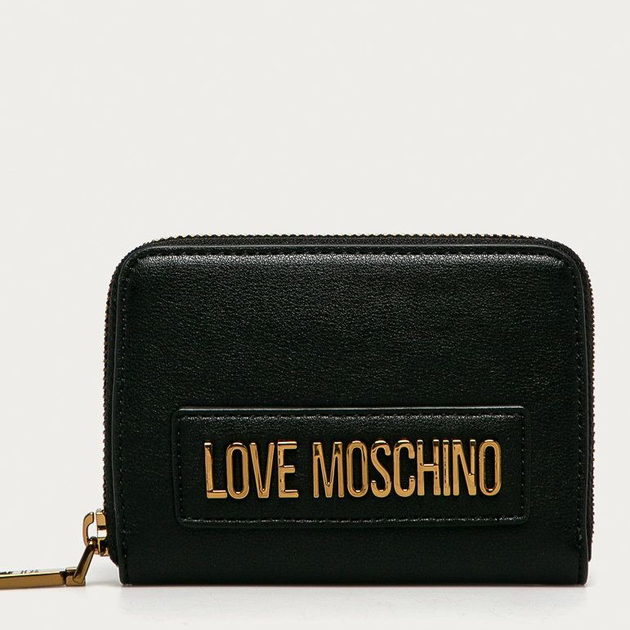 Portfel damski Love Moschino Portafogli Pvc Nero Galv.Ott.V. JC5629PP0AKM Czarny ocynk.Ott.V. (8059826138987) - obraz 1