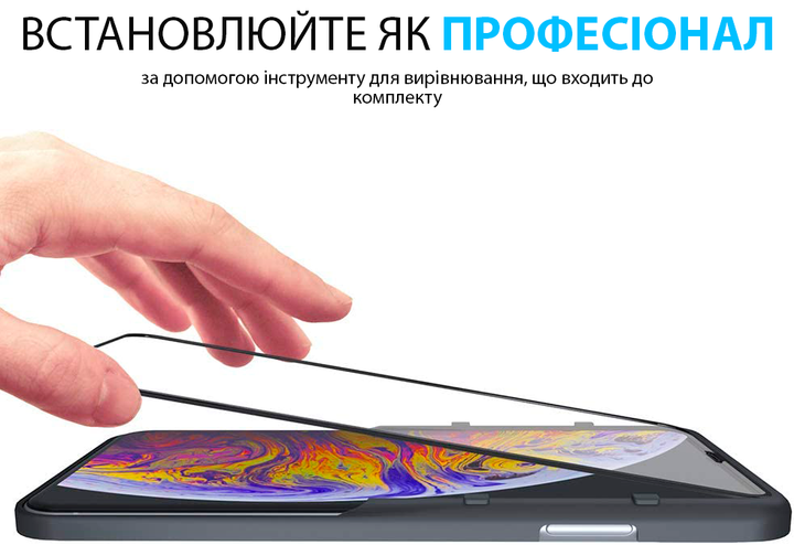 Защитный экран FlexGear для iPhone 11 Pro Max/iPhone Xs MAX [Полное покрытие] закаленное стекло, прозрачный (3 шт. в упаковке) (500230210-X001VU3PKL) - изображение 4