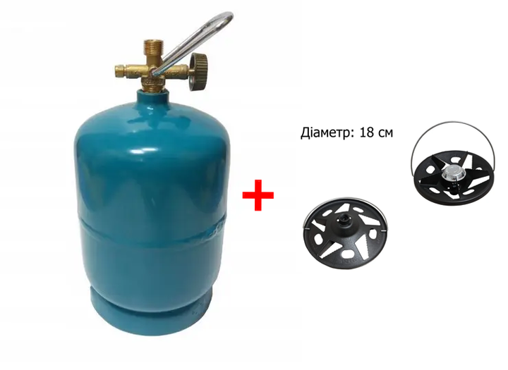 Баллон газовый 1 кг 2,4 л Пропан-бутан Польша + Конфорки на газовый ...