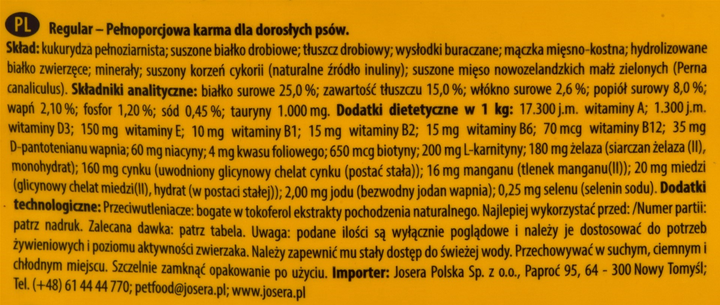 Sucha karma Josera JosiDog Regular 15 kg (4032254770695) - obraz 3