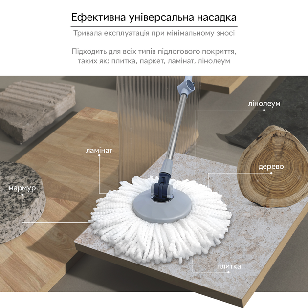 Змінна насадка для комплекту RZTK Spin Mop - зображення 3