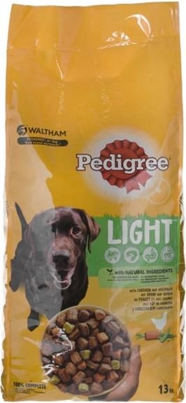 Sucha karma dla psów Pedigree Light niskokaloryczna 13 kg (5000166133814) - obraz 1