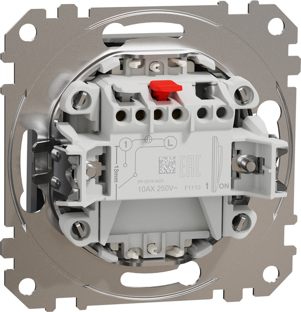 1-клавишный выключатель с LED подсветкой Schneider Electric Sedna ...