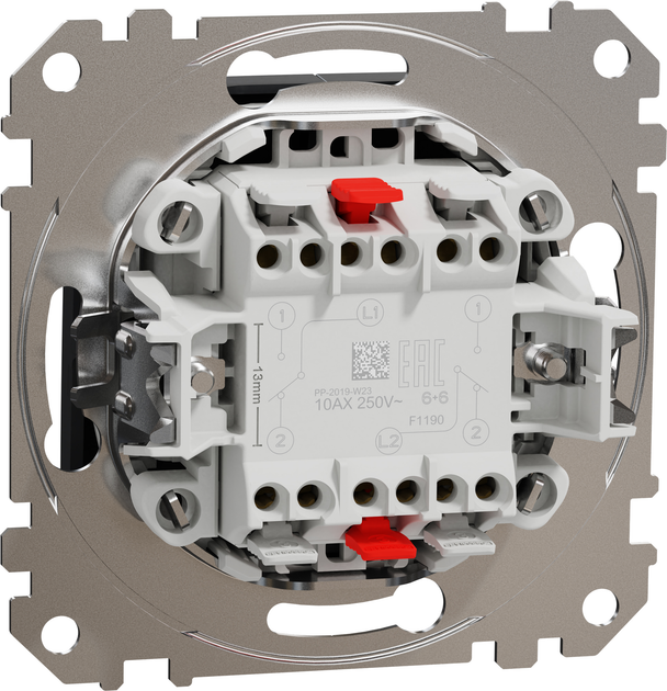 2-клавишный переключатель Schneider Electric Sedna Design Черный ...