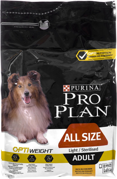 Sucha karma Purina ProPlan Adult Light/Sterilised (7613035123779) - obraz 1