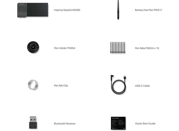 Графический планшет Huion Inspiroy Keydial KD200 - изображение 4