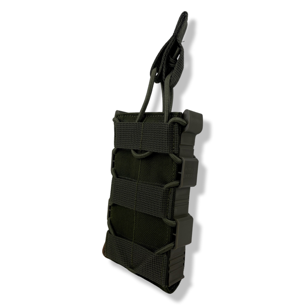 Подсумок под магазин АК с пластиковым бортом Олива (АК-02-О) Tactical Belt - изображение 1