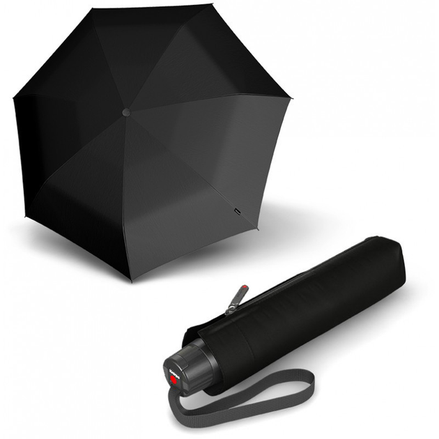 Зонт Knirps A.050 Black Kn95 7050 1000 черный складной механический ...