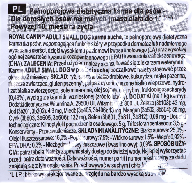 Сухий корм Royal Canin Adult Small Poultry, Rice 8 кг (3182550760423) - зображення 3