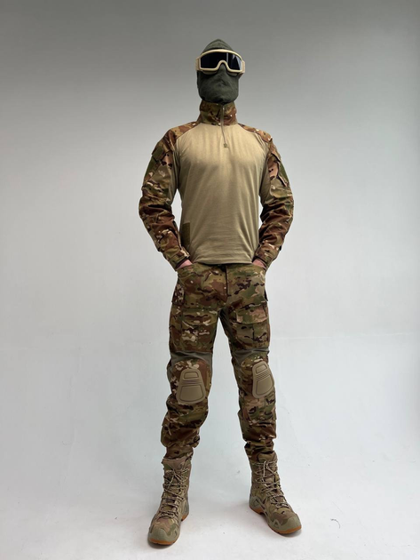 Военная тактическая форма комплект одежды G3 с защитными накладками Рип-стоп Мультикам XXXL - изображение 1