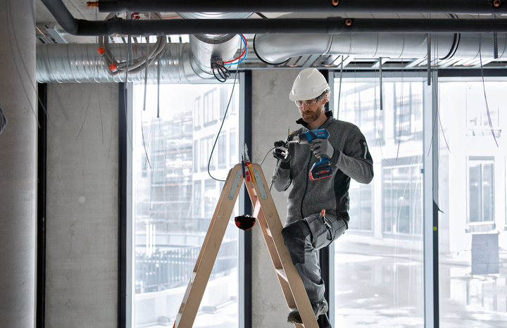 Фен акумуляторний технічний Bosch GHG 18V-50, соло (без акум.та зарядки), 2 насадки (06012A6500) - зображення 3
