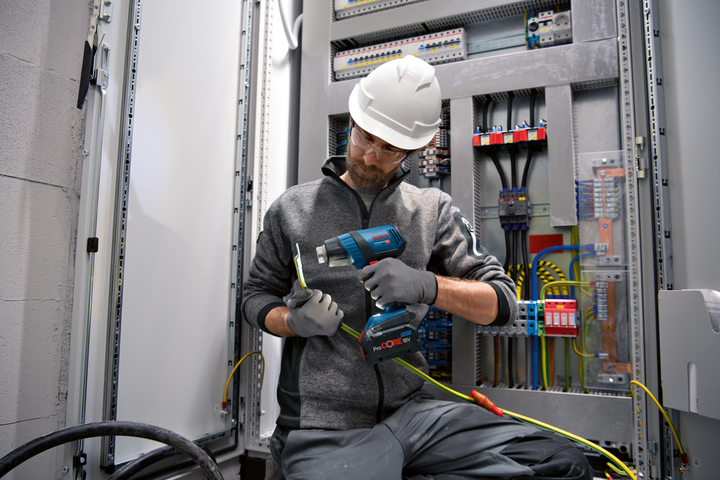 Фен акумуляторний технічний Bosch GHG 18V-50, соло (без акум.та зарядки), 2 насадки (06012A6500) - зображення 6
