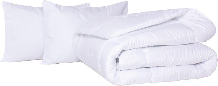 Акція на Набір Mirson №421 Eco Light White Soft Tracery Silk ковдра 200x220 + подушки м'які 50x70 2 шт від Rozetka