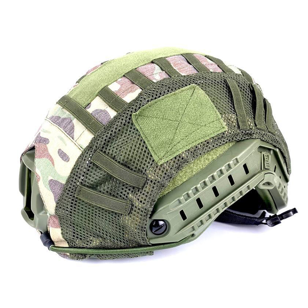 Тактический маскирующий кавер на шлем Fast мультикам 2707/КС M/L (на шолом Fast) - изображение 1