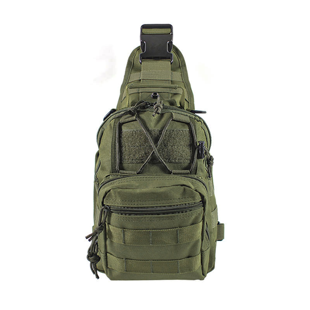 Рюкзак тактический на одно плечо AOKALI Outdoor B14 Green 6L - изображение 1