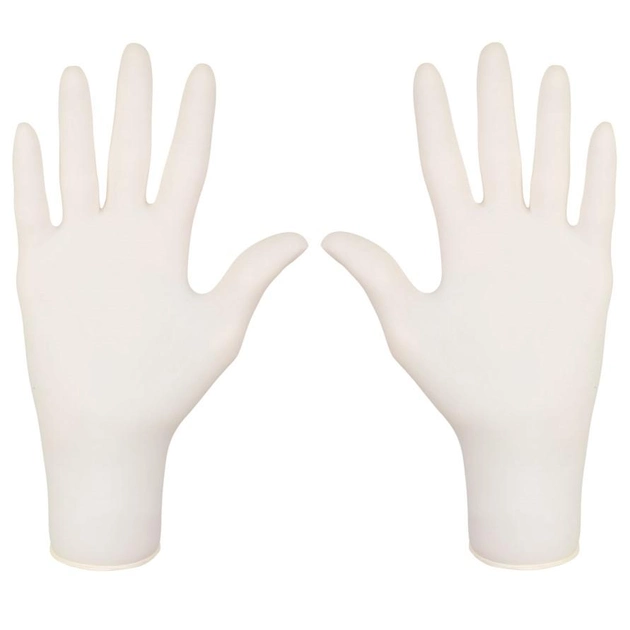 Латексные перчатки Mercator Santex Powdered размер S кремовые (50 пар) - изображение 2