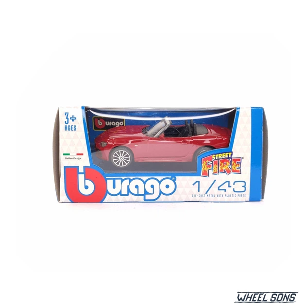 FRED FISBOWSKI ファボウスキー　カーズ ミニカー Модель автомобіля Fiat 124 Spider 1:43 Bburago (B3158) – іграшки з