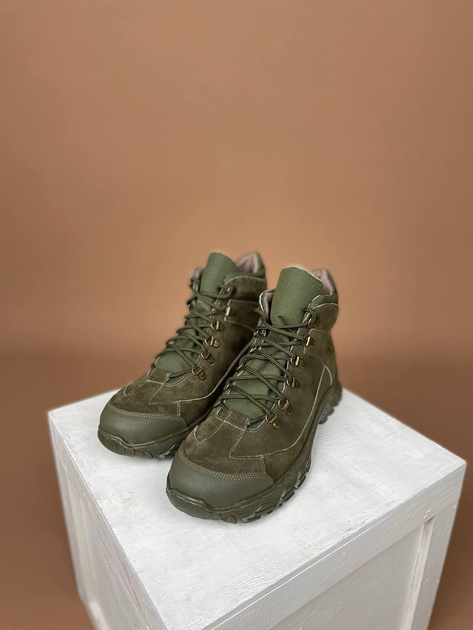 Тактичні черевики Nato 007 Хаки, Черевики з натуральної шкіри. 45 - зображення 2