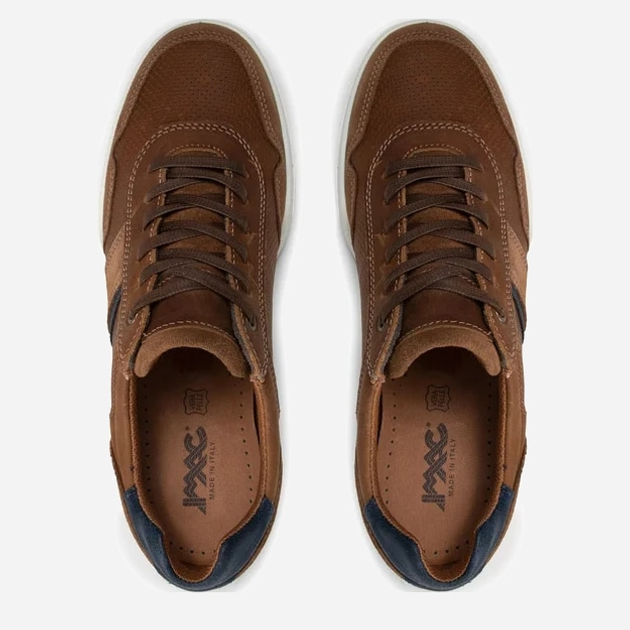 Sneakersy męskie skórzane do kostki Imac 151900 24532/009 42 27 cm Brązowe (1519000420354) - obraz 6