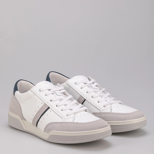 Sneakersy męskie skórzane do kostki Imac 151920 13005/009 41 26.5 cm Białe (1519202410351) - obraz 4