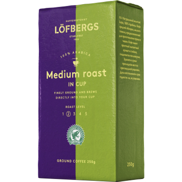 Кофе Lofbergs Medium Roast In Cup 250 г (7310050012476) – низкие цены ...
