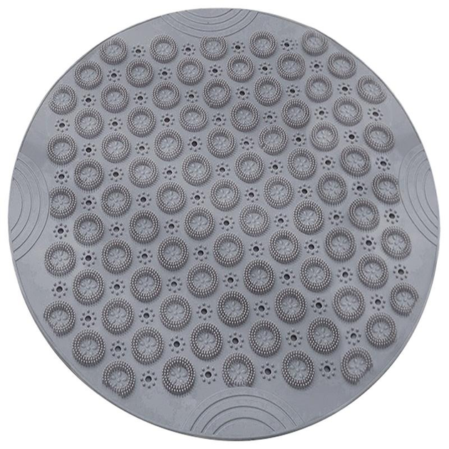Коврик круглый силиконовый антискользящий для ванны и душа Bathlux 55* ...