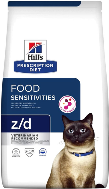 Sucha karma dla kotów Hill's Prescription Diet Food Sensitivities z/d 3kg (052742047393) - obraz 1