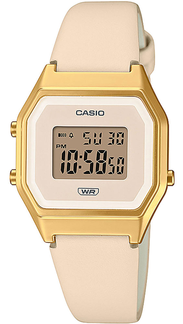 Женские наручные часы CASIO LA680WEGL-4 Желтое золото\персик – купить ...