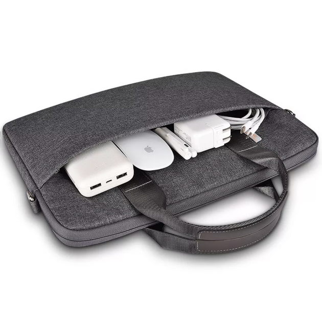 Чехол-сумка для ноутбука WIWU Minimalist Series Bag for MacBook 13/14, Grey - изображение 3