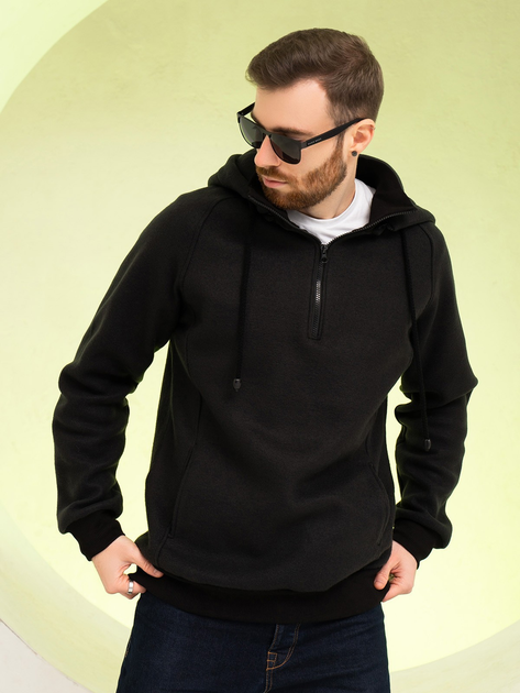 Толстовка на флисе на молнии мужская ISSA PLUS GN-516 XXL Черная ...