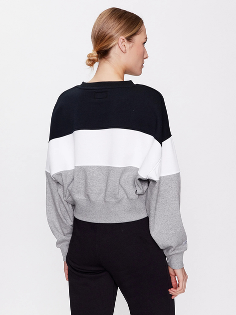 Свитшот женский Converse Women'S Knit Pullover 10024524-027 L Серый/Белый/Черный с принтом (194434080445) 