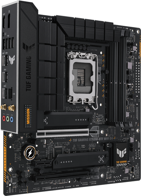 Материнська плата Asus TUF GAMING B760M-BTF WIFI D4 (s1700, Intel B760, PCI-Ex16) - зображення 2