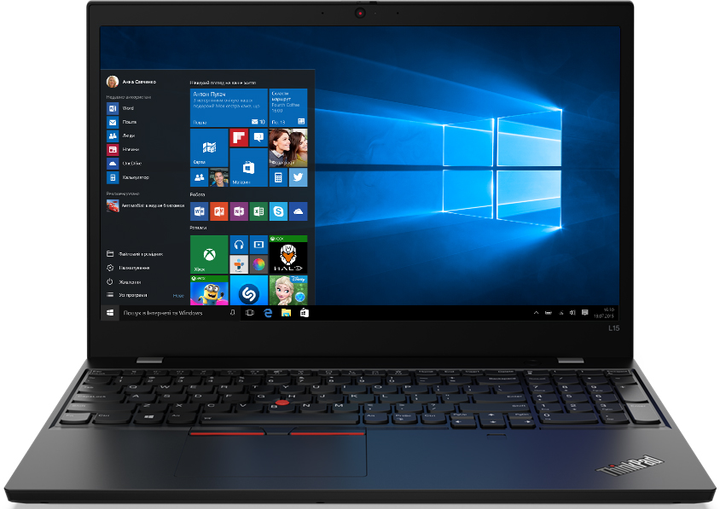 Laptop Lenovo ThinkPad L15 Gen 1 (MOBLEVNOTMAZU) Black - obraz 1