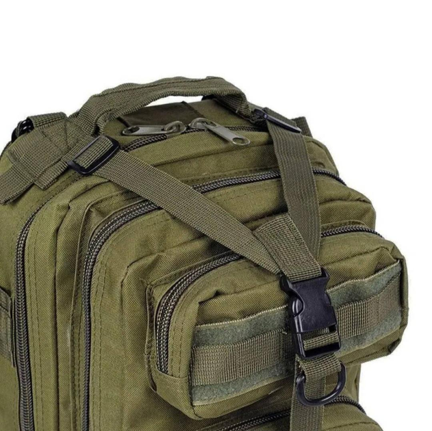 Армійський рюкзак 35 літрів чоловічий оливковий військовий солдатський TL32405 - зображення 2
