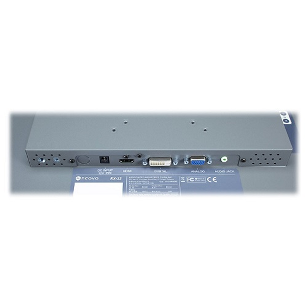 Монитор TFT 21.5" Neovo RX-22G стекло NeoV Anti-Burn-in D-SUB DVI-D HDMI DP 24/7 1920x1080 21Вт металлический колонки - изображение 5