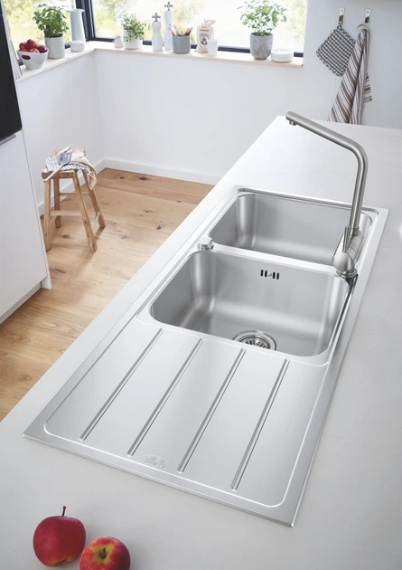 Мийка для кухні із нержавіючої сталі Grohe K500 (31588SD1) - изображение 2