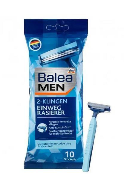 Станки для гоління Balea Men 2 леза (10 шт) - зображення 1