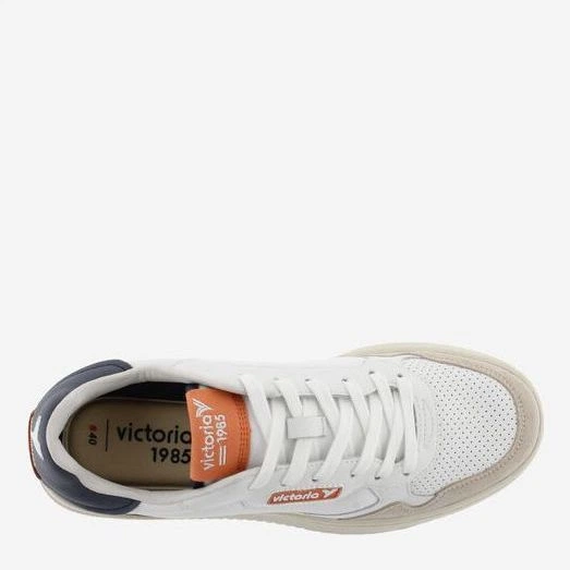 Sneakersy męskie skórzane Victoria 8800106-30 39 25.9 cm Białe (8433101214755) - obraz 4