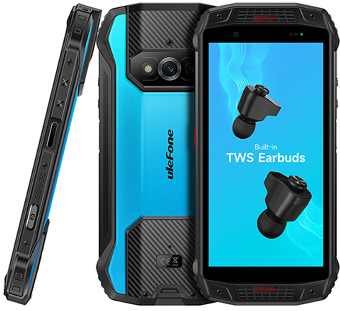 Smartfon Ulefone Armor 15 6/128GB Black/Blue - obraz 5