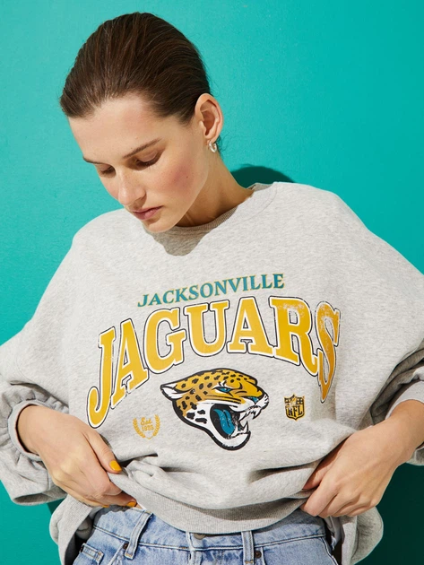 Свитшот H&M 060809349 2XL Серый Jaguars (6666000215765