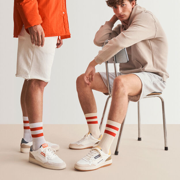 Sneakersy męskie skórzane do kostki Victoria 8800106-52 40 26.5 cm Białe (8433101214939) - obraz 5