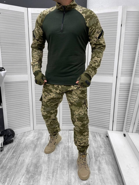 Тактический военный костюм Naval ( Убакс + Штаны ), Камуфляж: Пиксель ВСУ, Размер: L - изображение 1