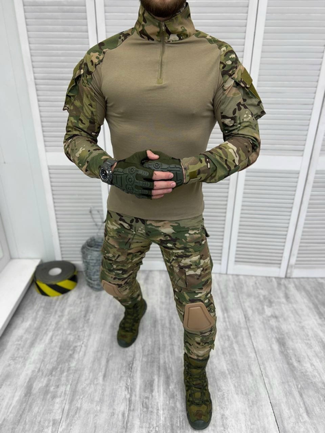 Тактичний військовий костюм Attac (Убакс + Штани), Камуфляж: Мультикам, Розмір: L - зображення 1