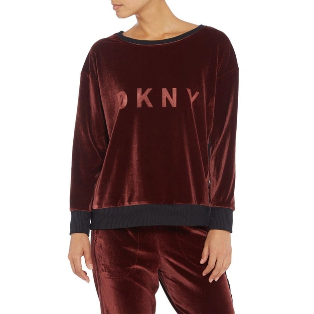 Жіночі кофти YI2419303 DKNY S 601 - burgundy бордовий - изображение 2