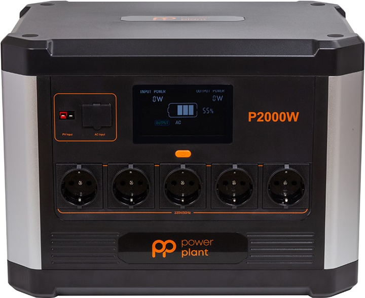 Зарядная станция PowerPlant P2000W / 2000 Вт / 1843 Вт⋅ч / LiFePO4 ...