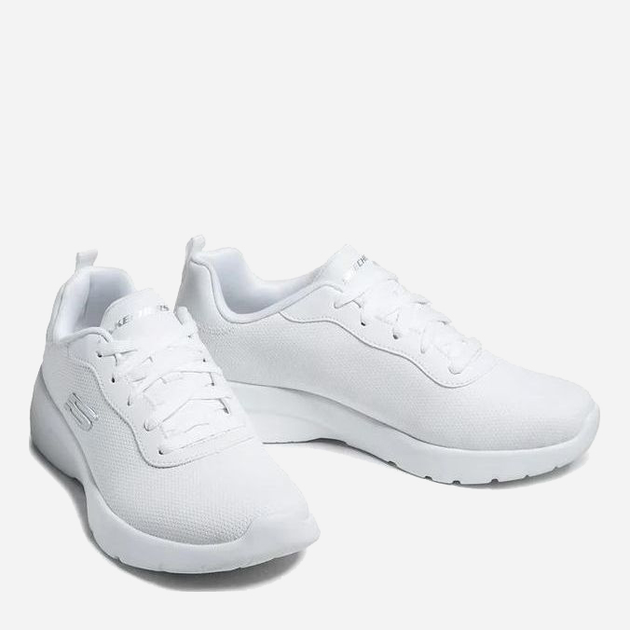 Buty sportowe damskie z siatki do kostki lekkie Skechers 88888368 WHT 39 (9US) 26 cm Białe (5904862511276) - obraz 3