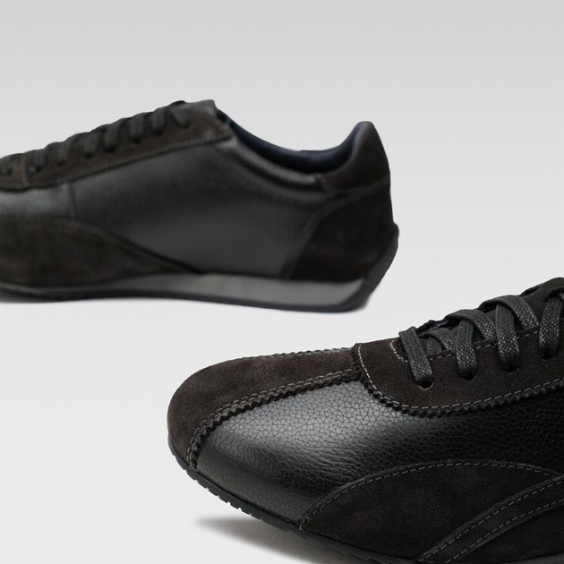 Buty sportowe męskie skórzane do kostki Lasocki EMERALD-21 MB 41 25.9 cm Czarne (5904862595412) - obraz 3