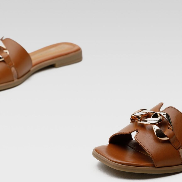 Жіночі шльопанці Lasocki WI16-MENA-04 41 (26.8 см) Camel (5904862742878) - зображення 3