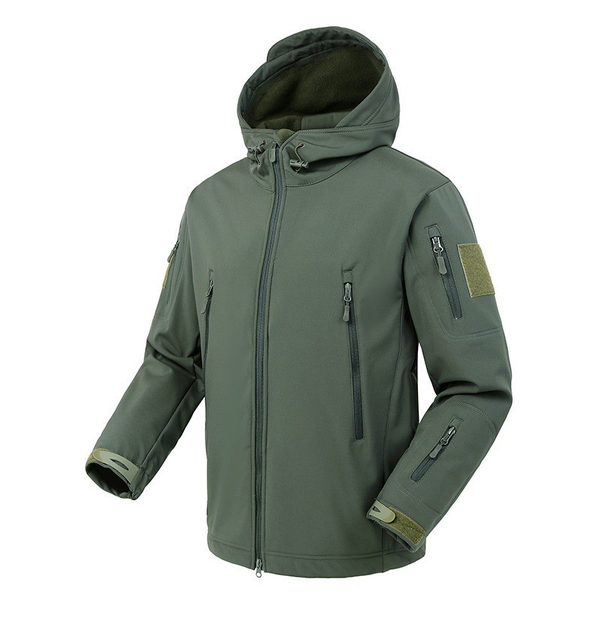 Куртка / ветровка тактическая Softshell olive (олива) софтшелл Размер 3XL - изображение 1